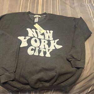 New York City Graphic Gray Sweatshirt